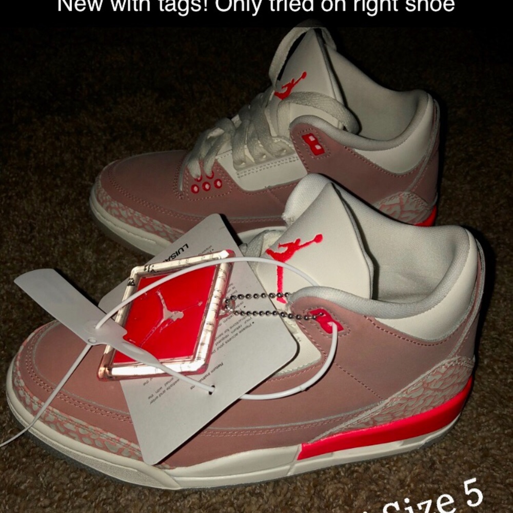 Rust pink Jordan 3s
